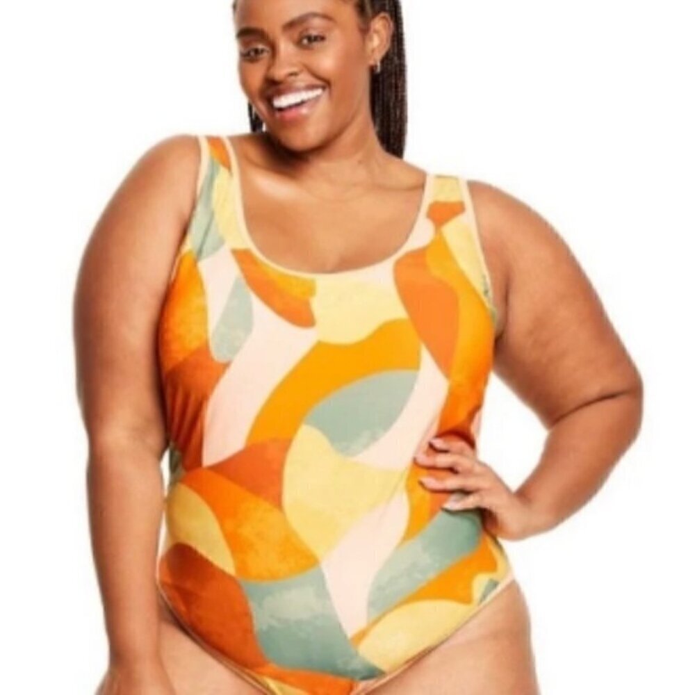 Fe Noel X Target One Piece Swimsuit 1X  NWOT